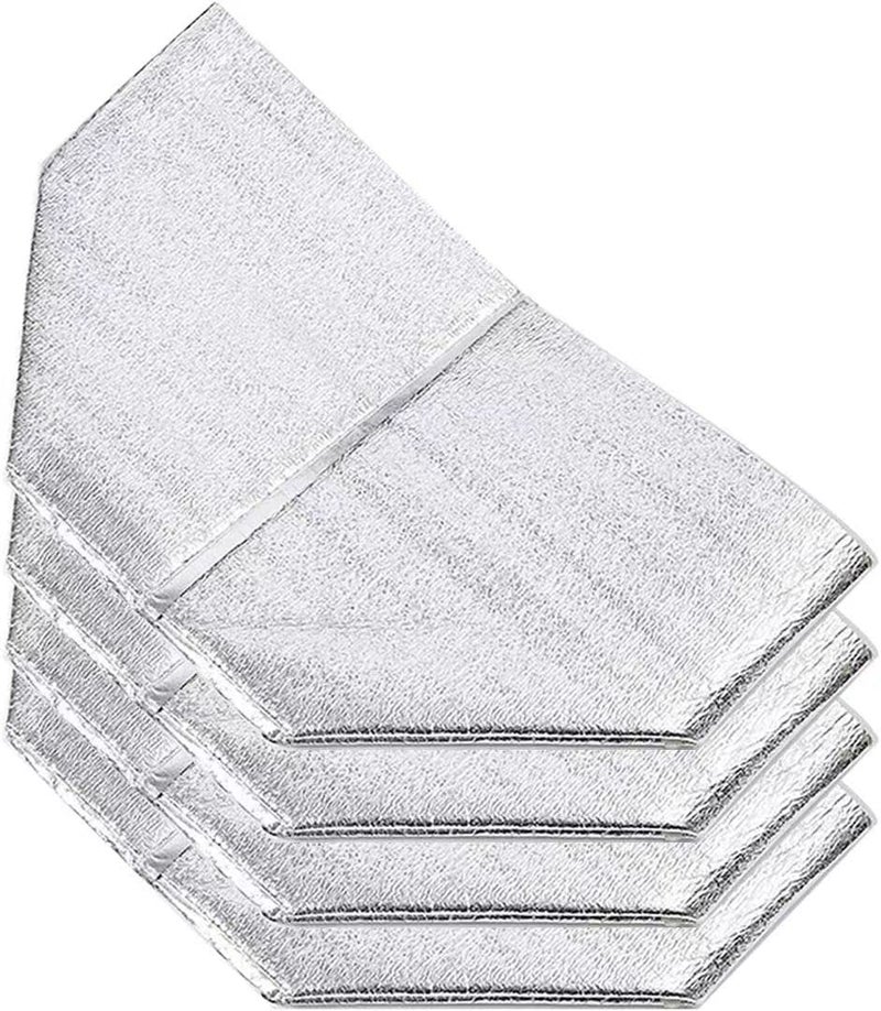Bevisun حقائب حرارية معزولة قابلة لإعادة الاستخدام من بيفيسون 13" × 8.5" × 12" بطانة حقيبة معزولة من الفويل عبوة من 4 بطانات صناديق حرارية لحقيبة الغداء حقيبة تسوق عزل بطانة عازلة للماء حزمة عزل - Image 1